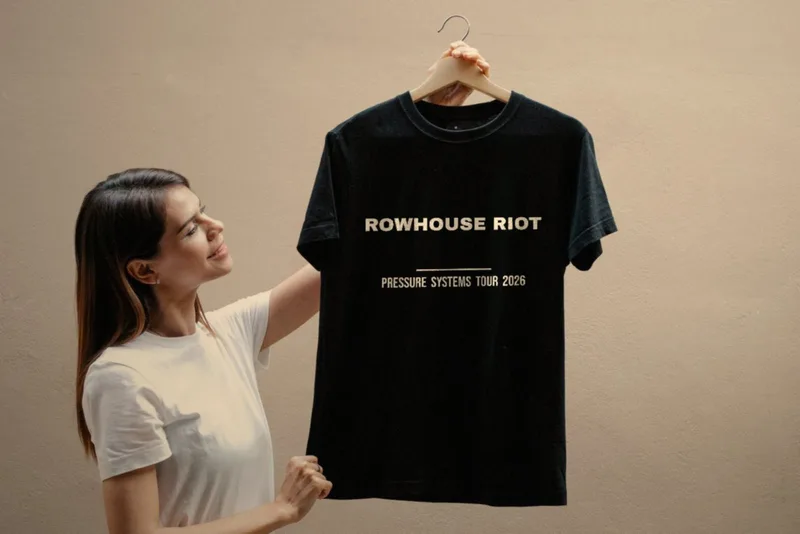 Pressure Systems tour tee 2026 by Rowhouse Riot