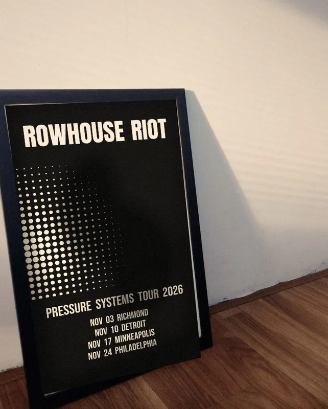 Pressure Systems tour poster 2026 by Rowhouse Riot