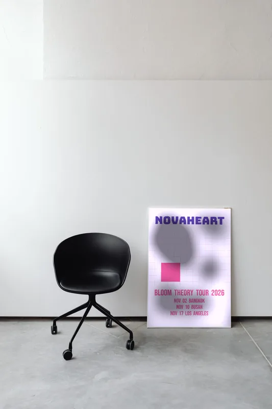 Bloom Theory concert poster 2026 by Novaheart
