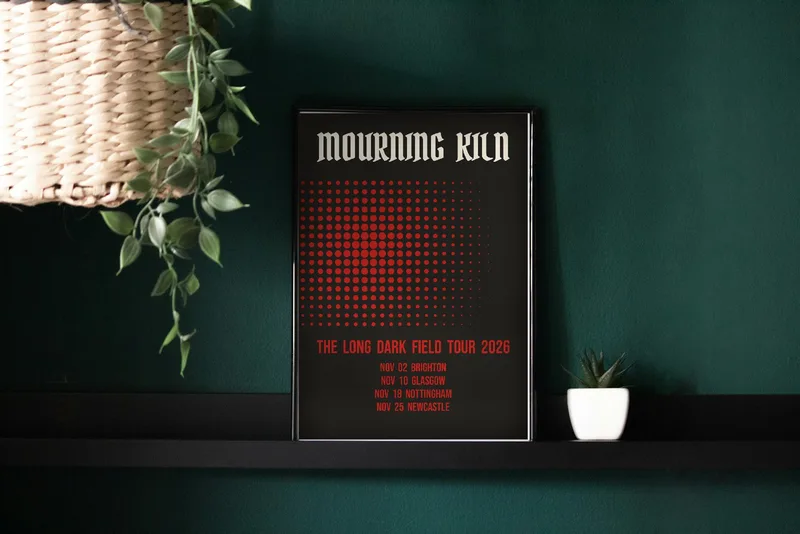 The Long Dark Field tour poster 2026 by Mourning Kiln