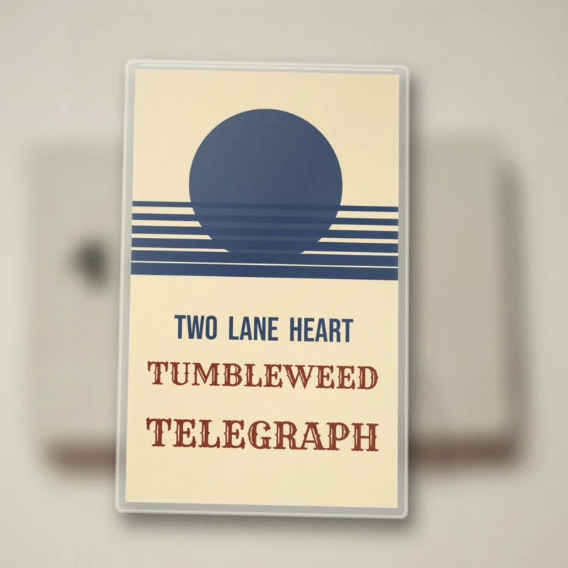 Two Lane Heart cassette by Tumbleweed Telegraph