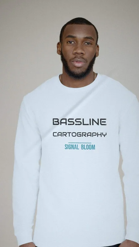 Signal Bloom longsleeve by Bassline Cartography