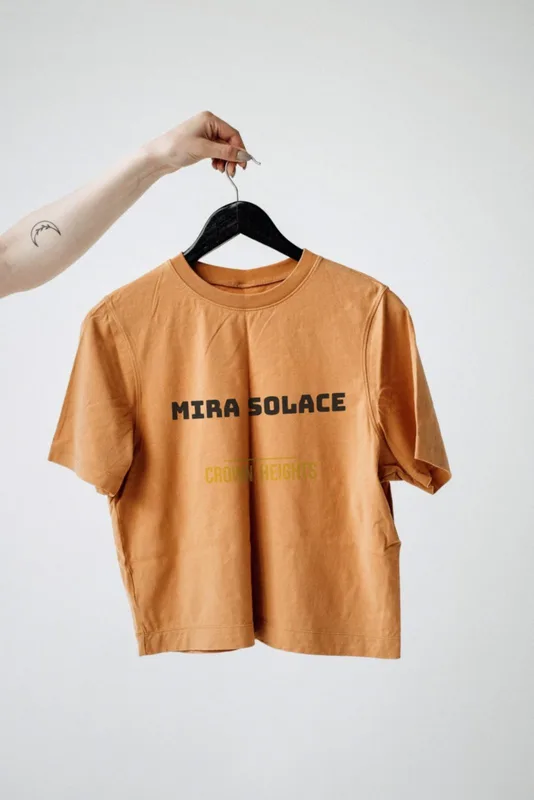 Crown Heights logo tee by Mira Solace