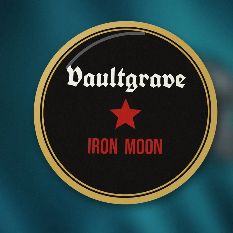Iron Moon enamel pin by Vaultgrave
