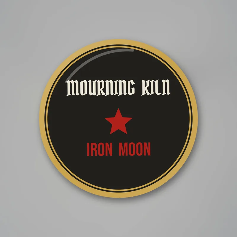Iron Moon enamel pin by Mourning Kiln
