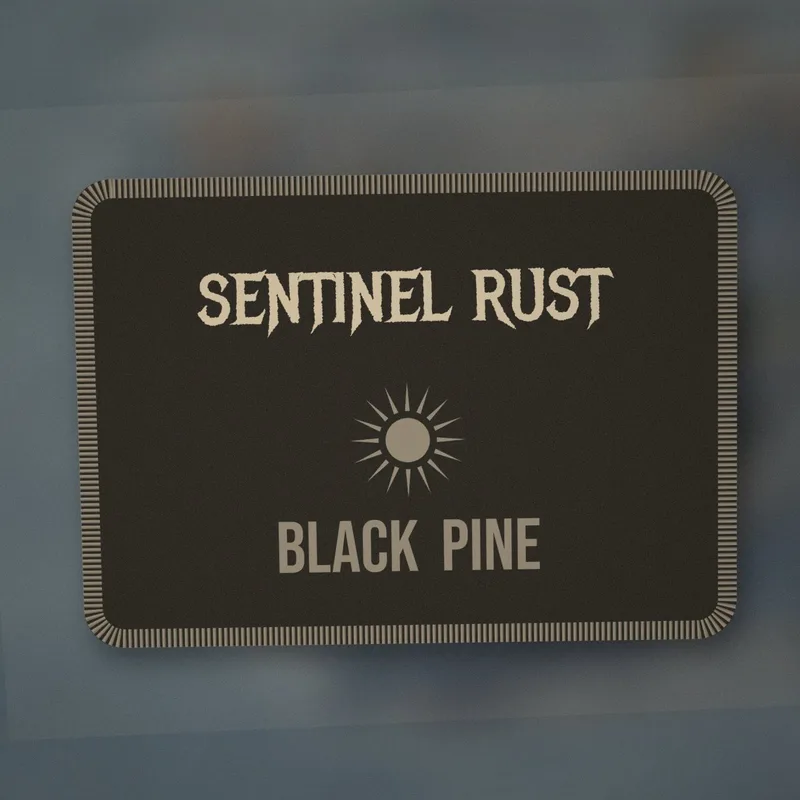 Black Pine back patch by Sentinel Rust