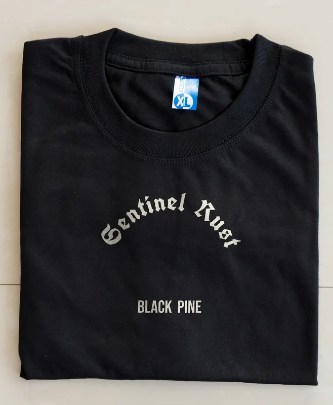 Black Pine tee by Sentinel Rust
