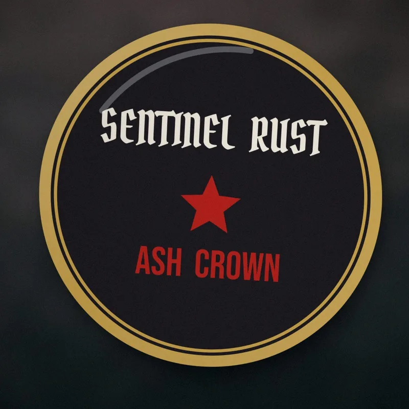 Ash Crown enamel pin by Sentinel Rust