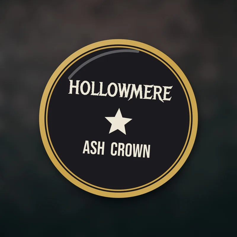 Ash Crown enamel pin by Hollowmere
