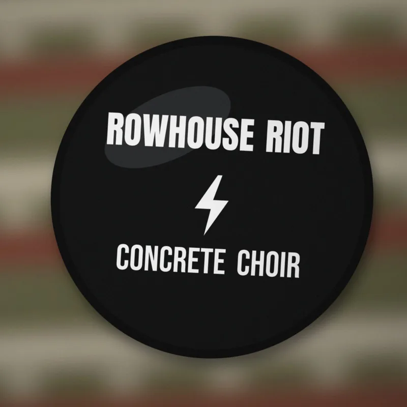 Concrete Choir button by Rowhouse Riot