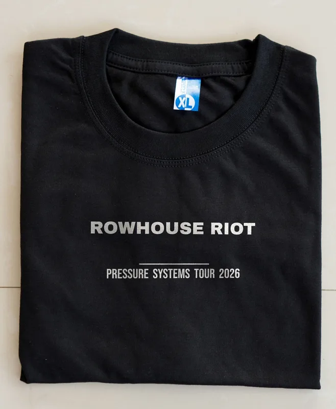 Pressure Systems tour tee 2026 by Rowhouse Riot