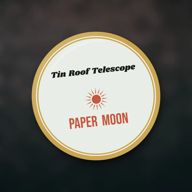 Paper Moon enamel pin by Tin Roof Telescope