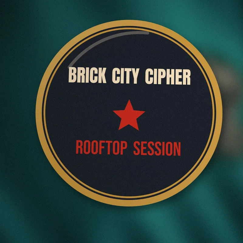 Rooftop Session enamel pin by Brick City Cipher