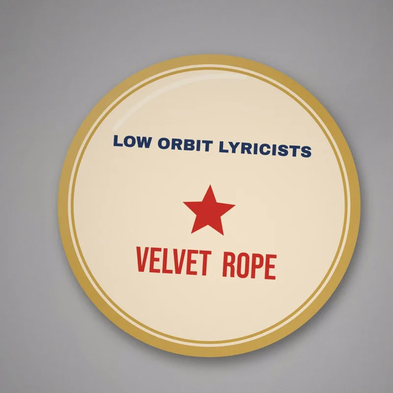 Velvet Rope enamel pin by Low Orbit Lyricists
