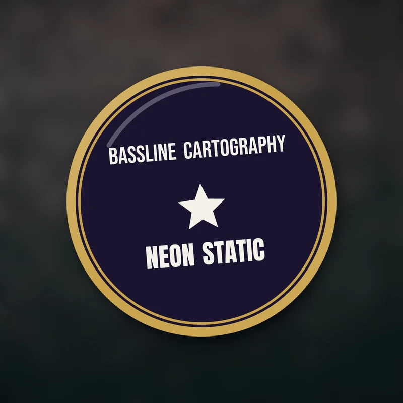 Neon Static enamel pin by Bassline Cartography