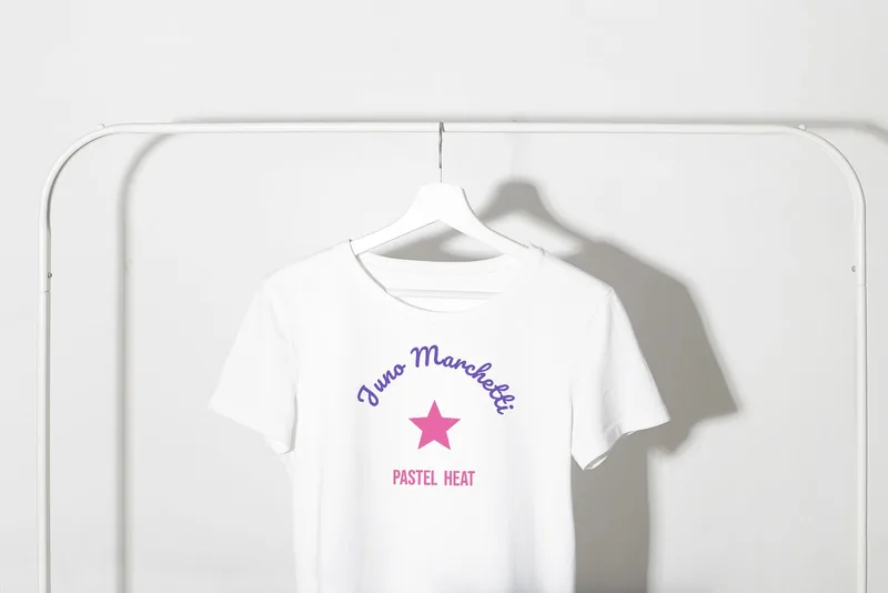 Pastel Heat tee by Juno Marchetti