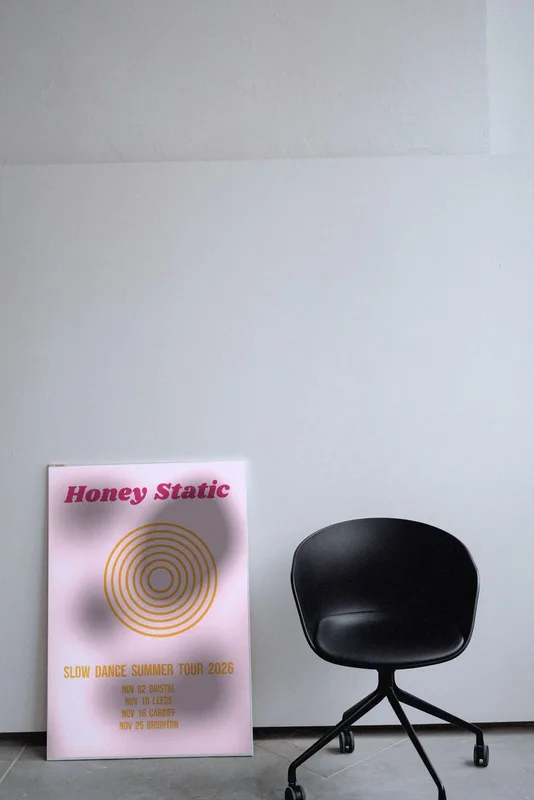 Slow Dance Summer tour poster 2026 by Honey Static
