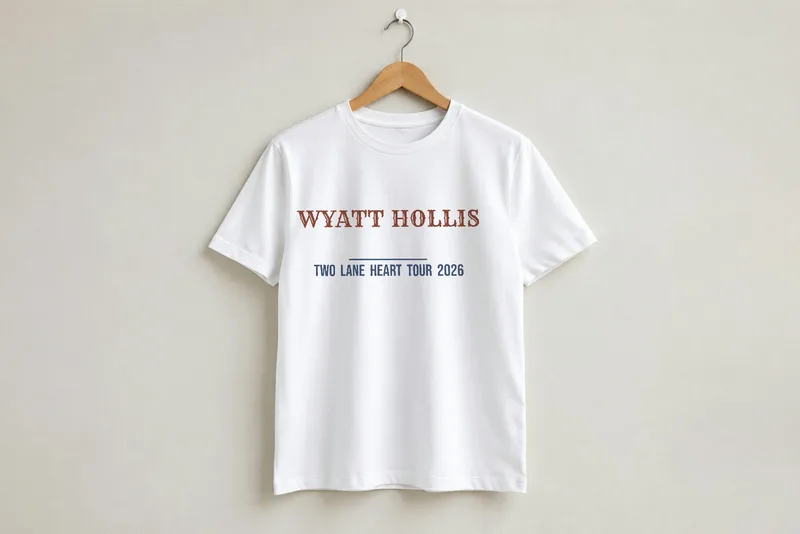Two Lane Heart tour tee 2026 by Wyatt Hollis