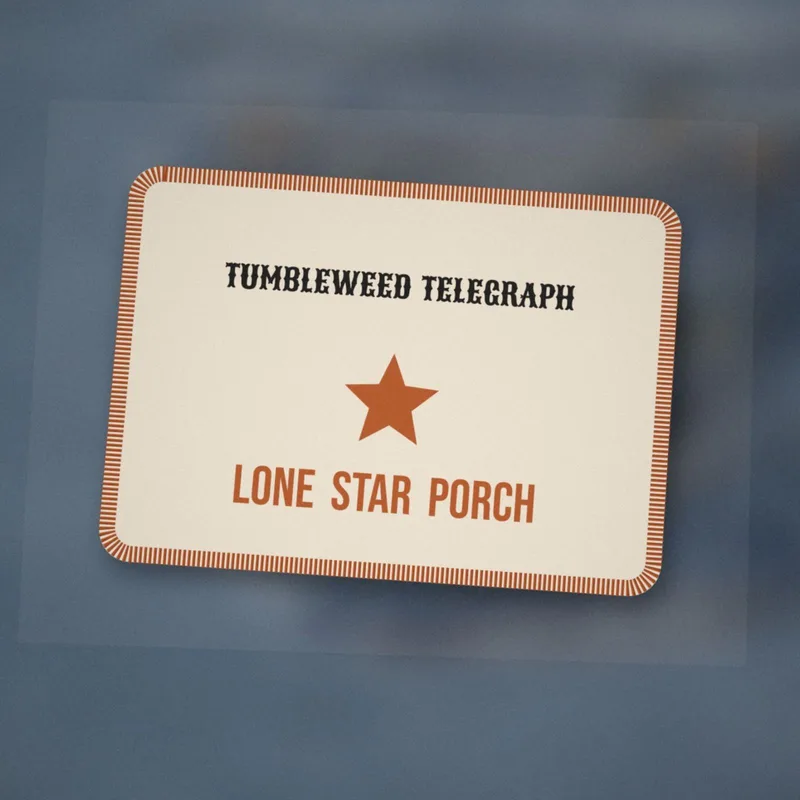 Lone Star Porch patch by Tumbleweed Telegraph