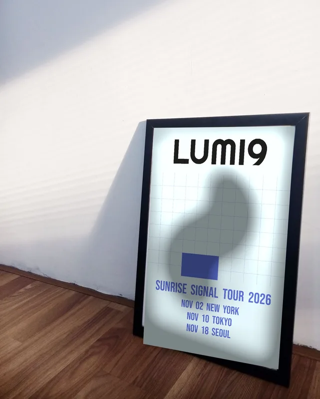Sunrise Signal concert poster 2026 by LUMI9